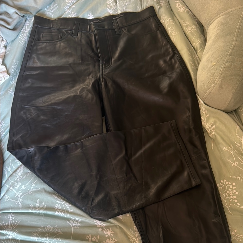 Banana Republic Genuine Leather Pants